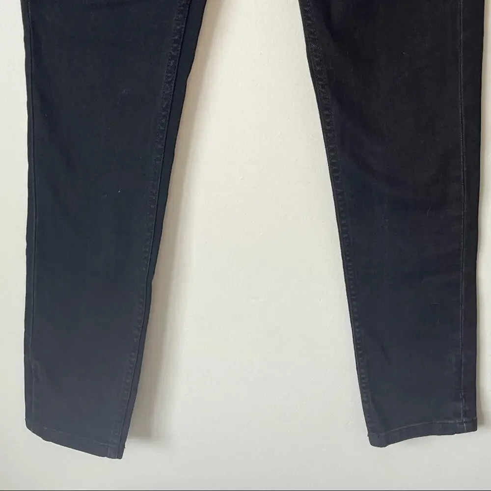 NEW! Zara Basic Denim Black Mid Rise Skinny Jean Size 2